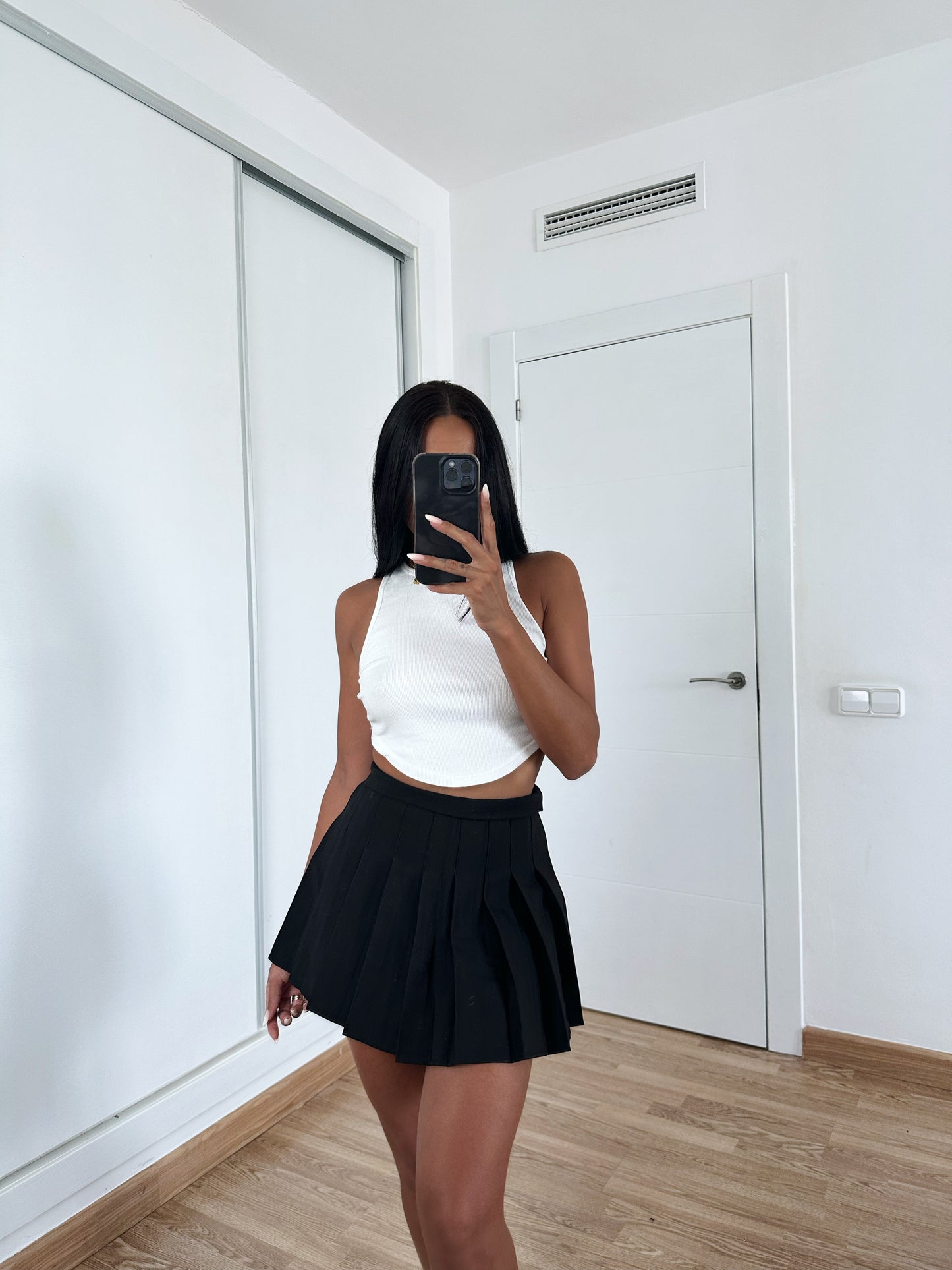 Falda pantalón plisada
