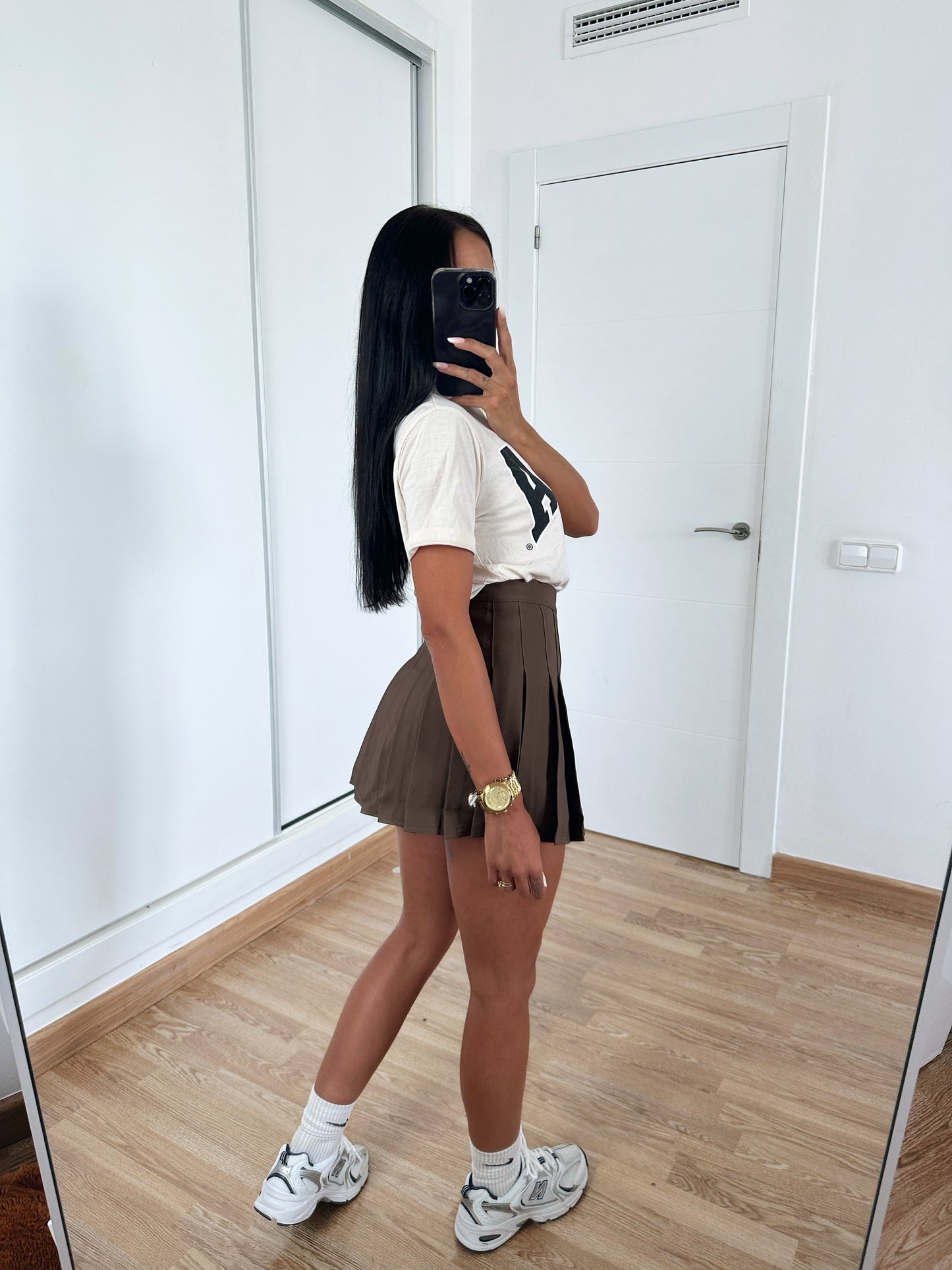Falda pantalón plisada