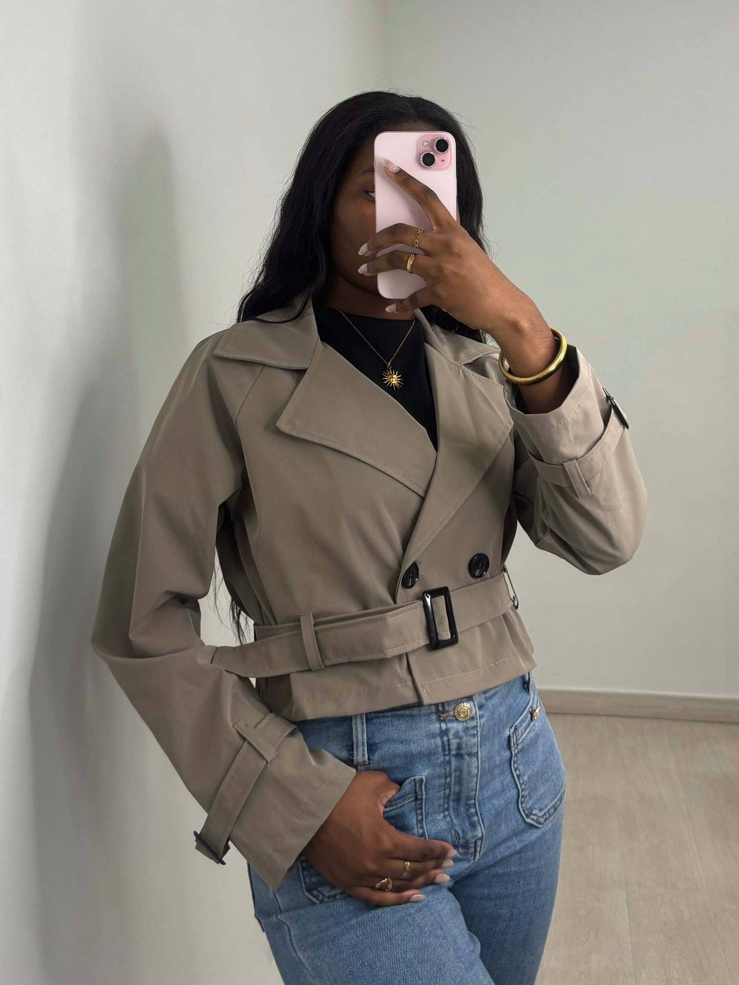 Gabardina Corta 3 colores