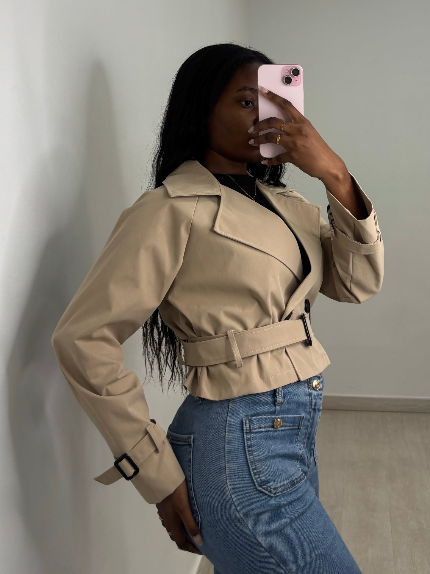 Gabardina Corta 3 colores