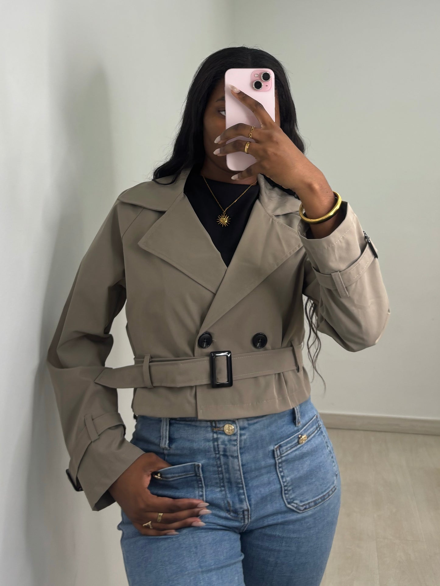 Gabardina Corta 3 colores