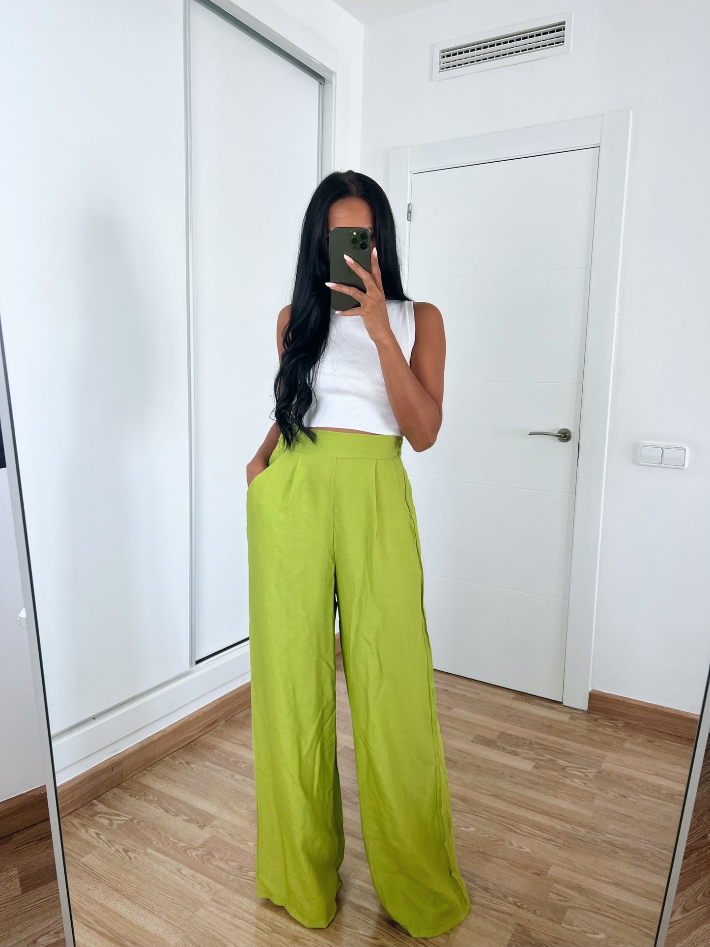 Pantalón palazzo lino 4 colores