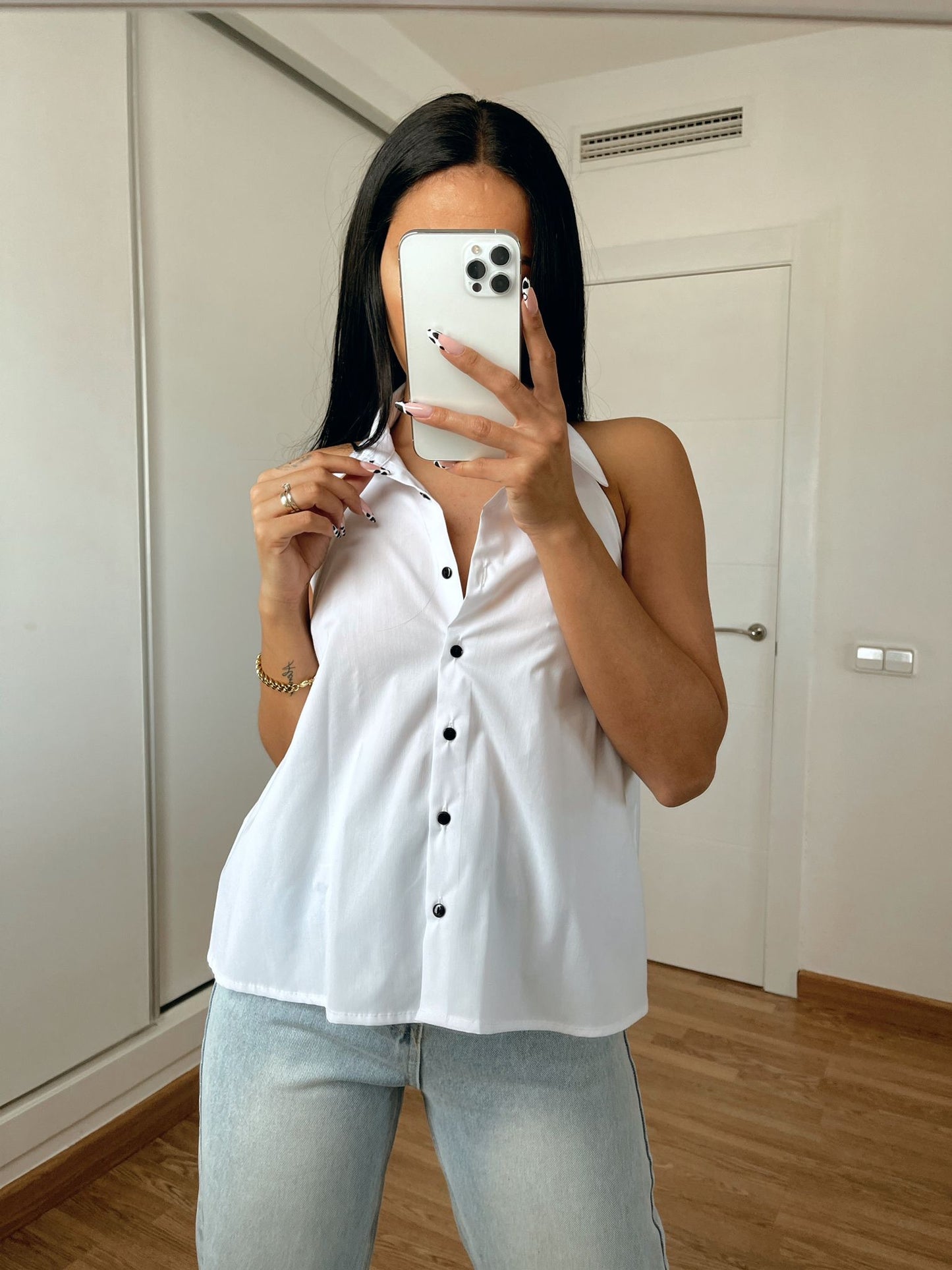Camisa Smoking Blanca