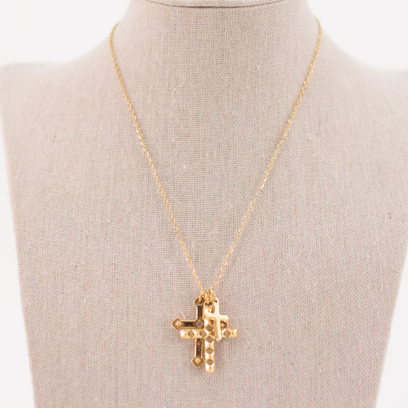 TRIPLE CROSS NECKLACE
