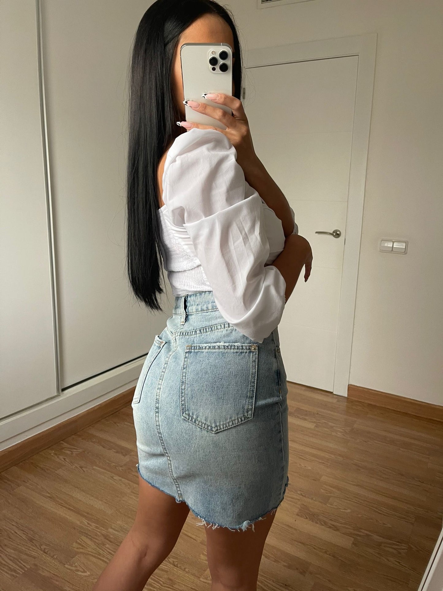 Falda denim rotos