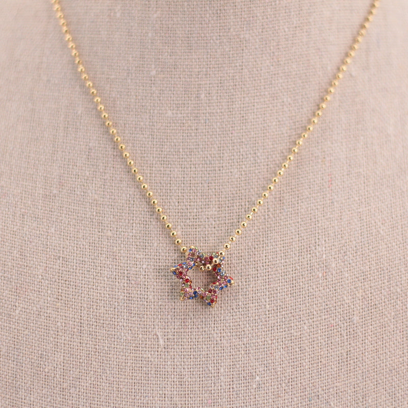 COLOR STAR NECKLACE