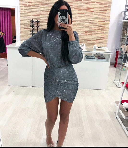 Vestido purpurina