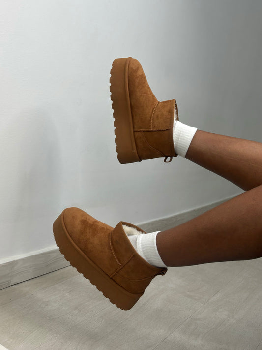 Botín Peluche marrón