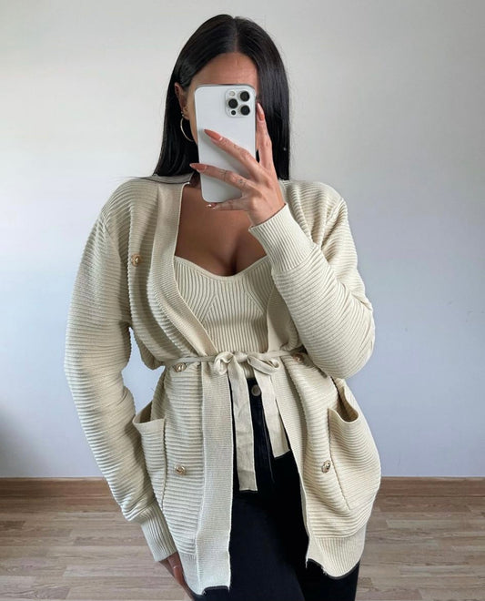 Cárdigan beige