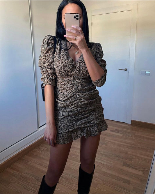 Vestido leopardo